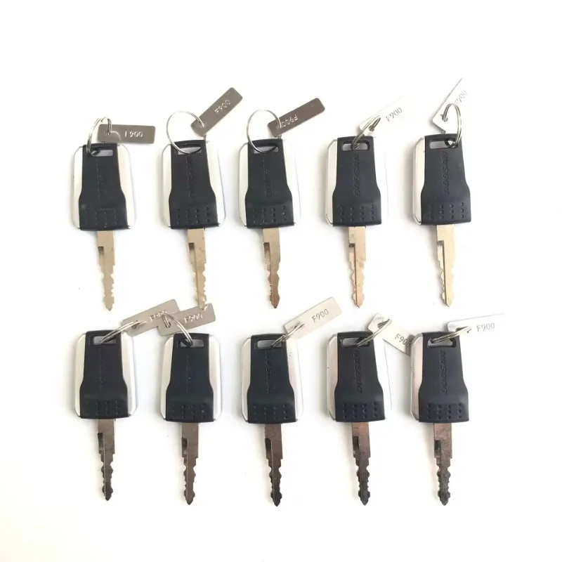 

for Deawoo Doosan Bobcat Terex Excavator Heavy Equipment Ignition Start Switch Door Lock Fit E80 Higher Quality 10 PCS F900 Key