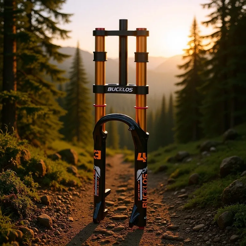 

Bucklos Mountain Bike Suspension Fork Quick Release Dual Shoulder 26 27.5 29 Inch 34mm Inner Tube 175mm Travel 9mm Qr Dropout