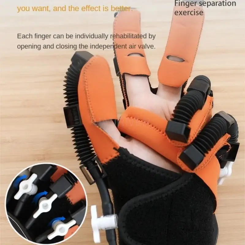 Robotic Motion Glove Rehabilitation Training Equipment for Hemiplegic Cerebral Hemorrhage Patients with Motorized Hands