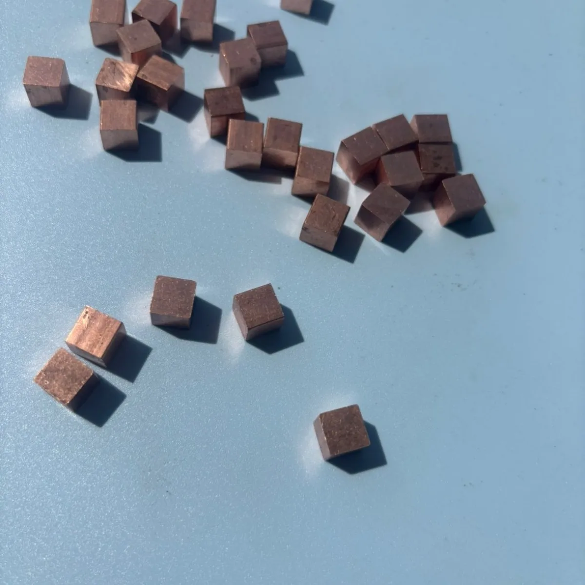 Copper Cube Block High-quality Solid Metal Raw Materials 3mm-50mm Thermal and Electrical Conductor