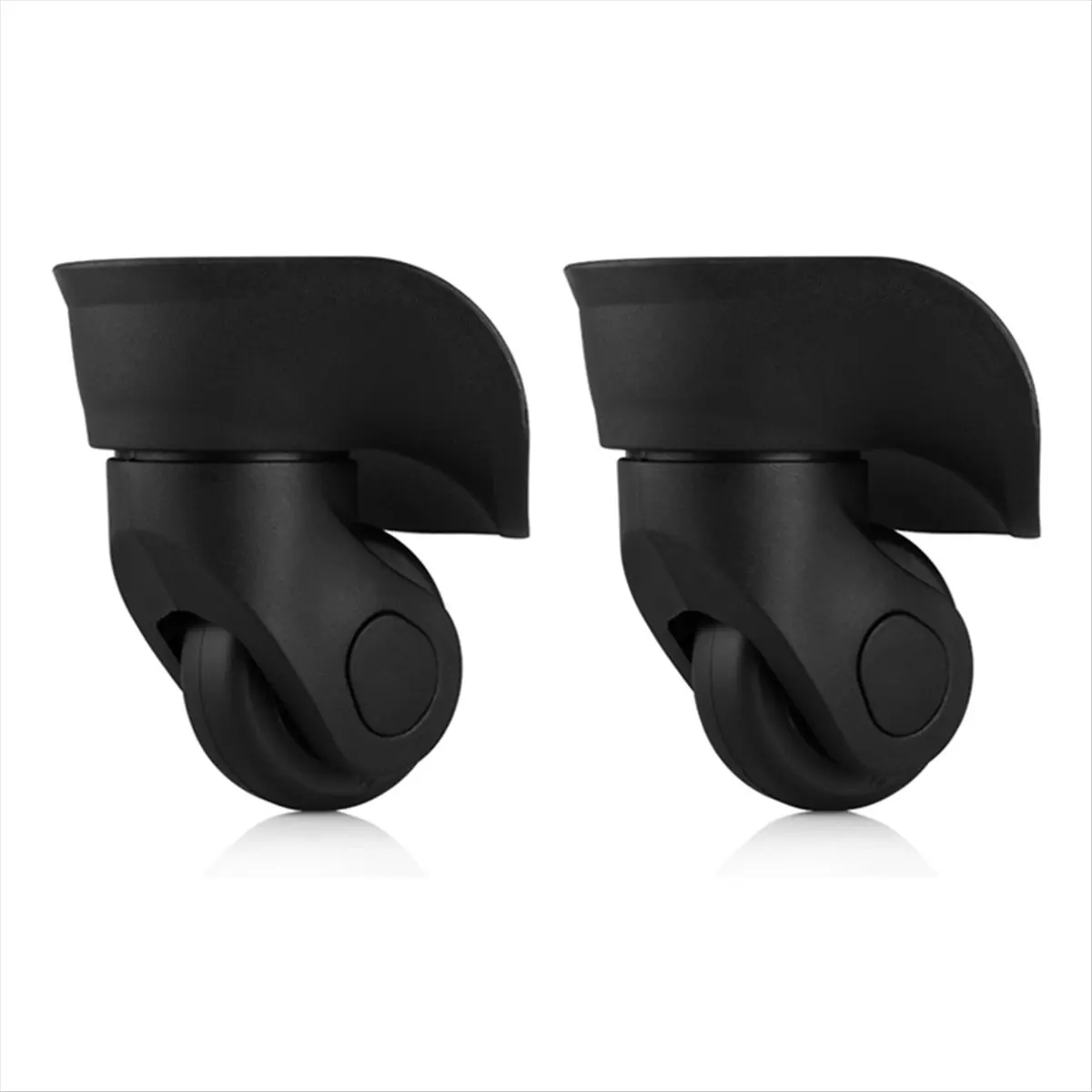 ABQR W041 boîtier de chariot roue à bagages accessoires de valise universels roue à bagages en caoutchouc boîtier de chariot roue universelle (L)