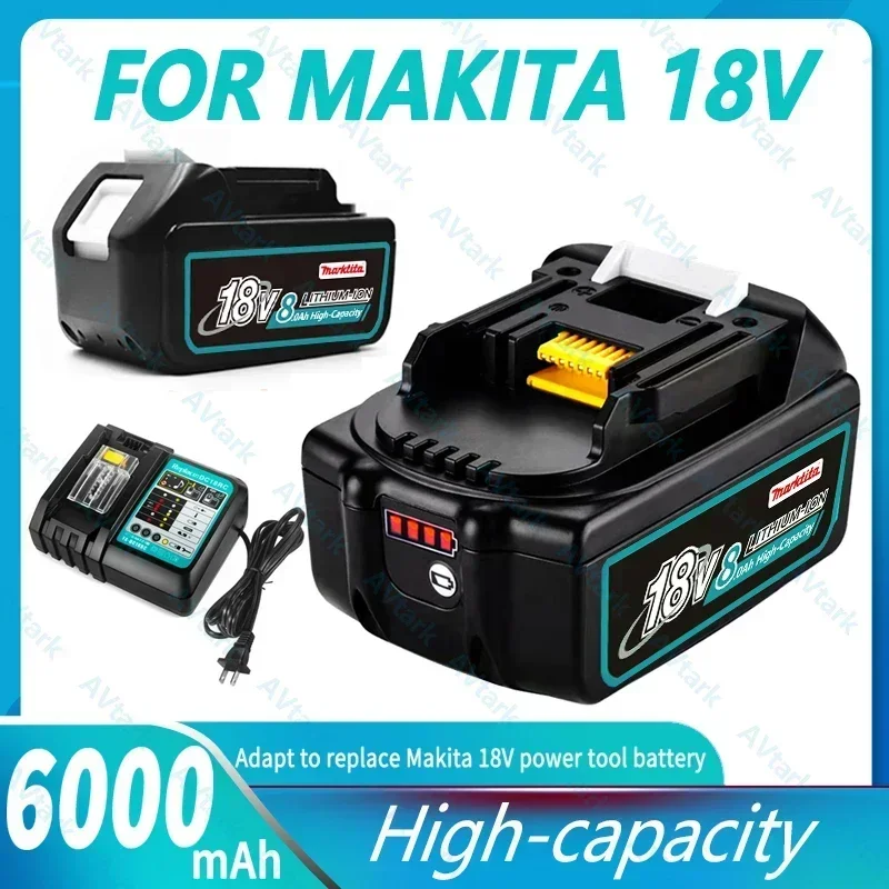 

Latest Upgraded BL1860 Rechargeable Battery 18 V 8000mAh Lithium ion for Makita 18v Battery BL1840 BL1850 BL1830 BL1860B LXT 400