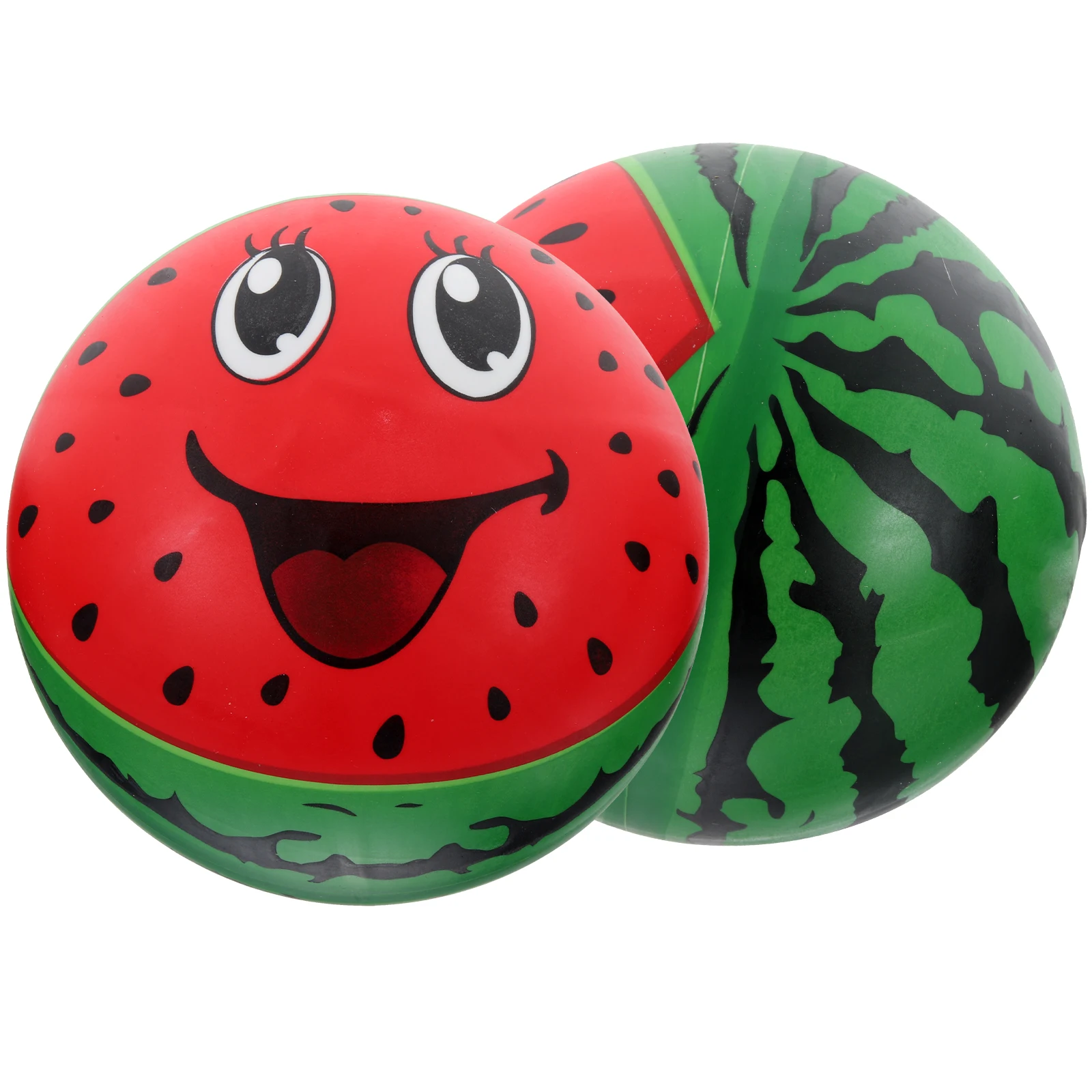 2-teiliger aufblasbarer Schlägerball, Strandbälle, Wassermelonen-Spielzeug, großer Pool für Kinder, PVC, springendes Kind