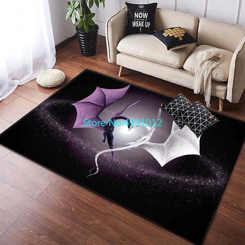 Anime Dragon Kuromi Boy Girl Rug Carpet for Baby Kids Bedroom Living Room Non-slip Mats Home Floor Mat Decor 80x120cm