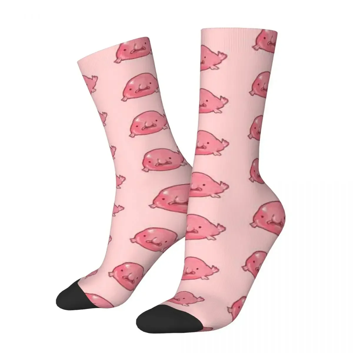 Cute Blobfish 1 Socks Harajuku Sweat Absorbing Stockings All Season Long Socks Accessories for Unisex Birthday Present