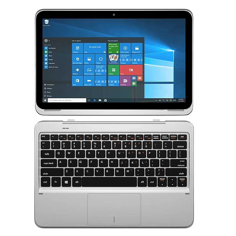 

11,6-дюймовый 2 ГБ ОЗУ, 64 ГБ ПЗУ, 11 А, планшетный ПК с Windows 10, клавиатура с контактной док-станцией, процессор x5-8300 @ 1,44 ГГц, четырехъядерный процессор, 1366*768 IPS