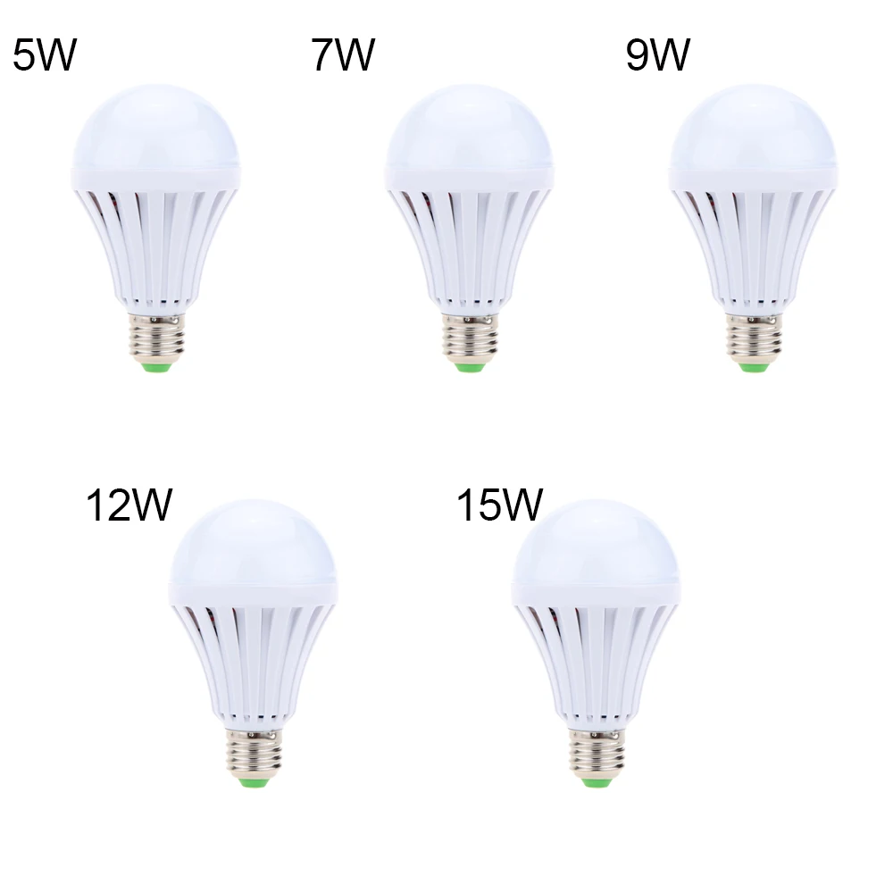 屋外照明用スマートLED電球、e27、5w-15w、非常灯、充電式バッテリー、bombilas