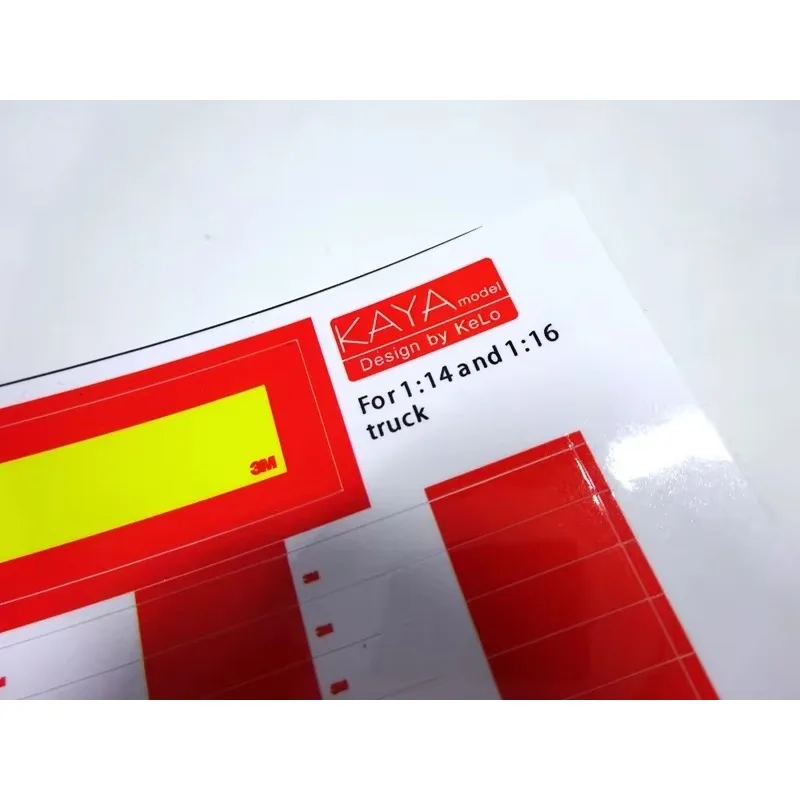 1 Set Warning Stickers for 1/14 Tamiya RC Truck For scania For man For volvo