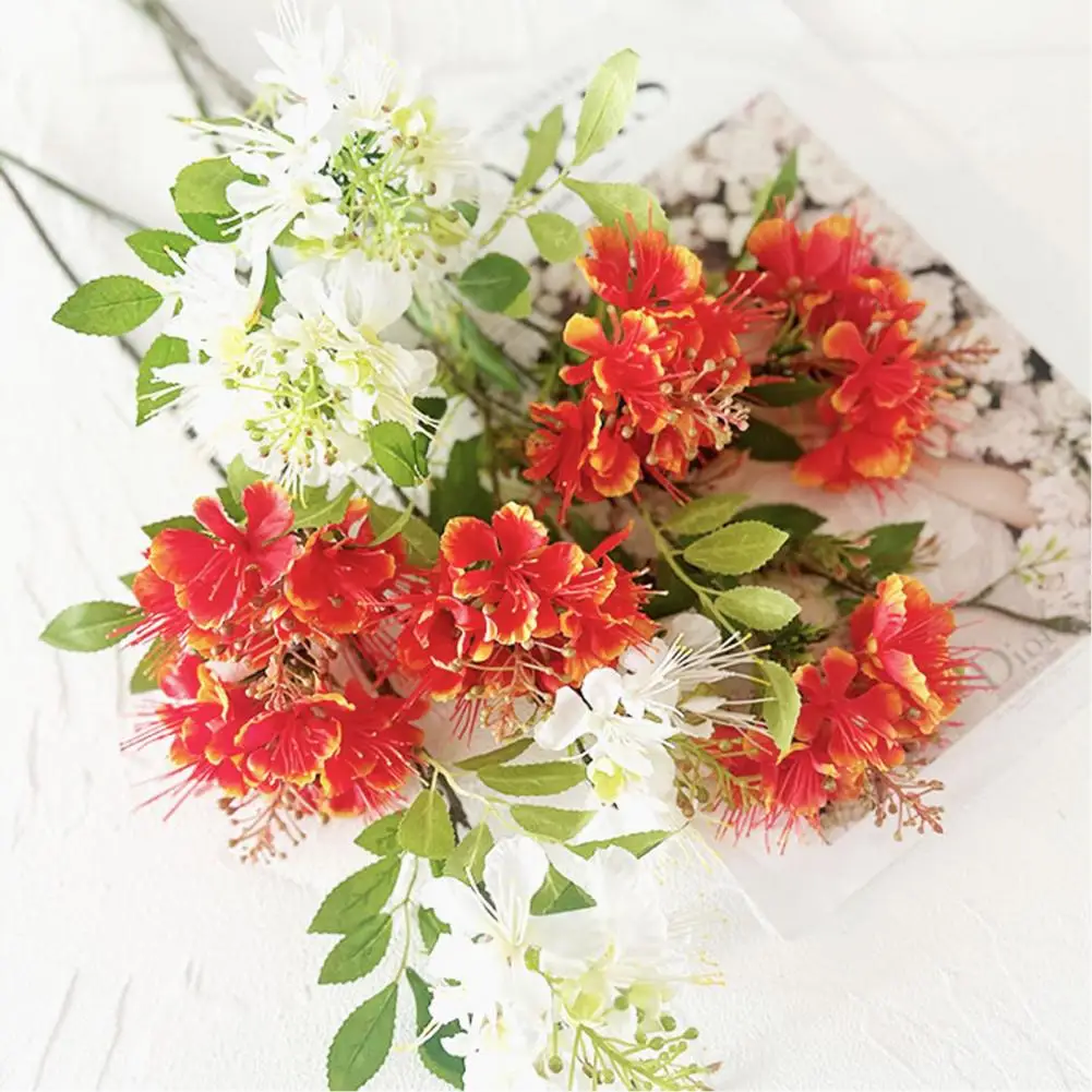 

Artificial Orchids Flowers Faux Silk Long Stem Oncidium Flower Fake Floral Arrangement for Wedding Party Home Office Decoration