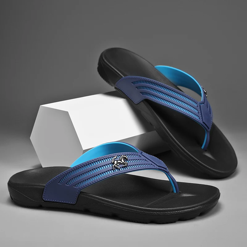 Hochwertige Marken mode Herren Flip-Flops Sommer Strand Flip-Flops Herren lässig atmungsaktive Strand Herren Flip-Flops im Freien