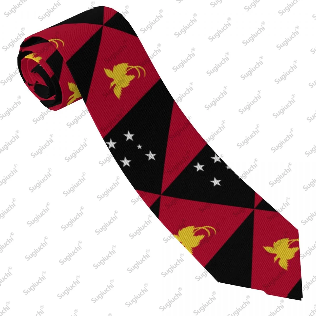 2026 Papua New Guinea Flag Wedding PartyNeck Ties For Men Women Casual Plaid Tie Suits Slim Necktie Gravatas For Gift