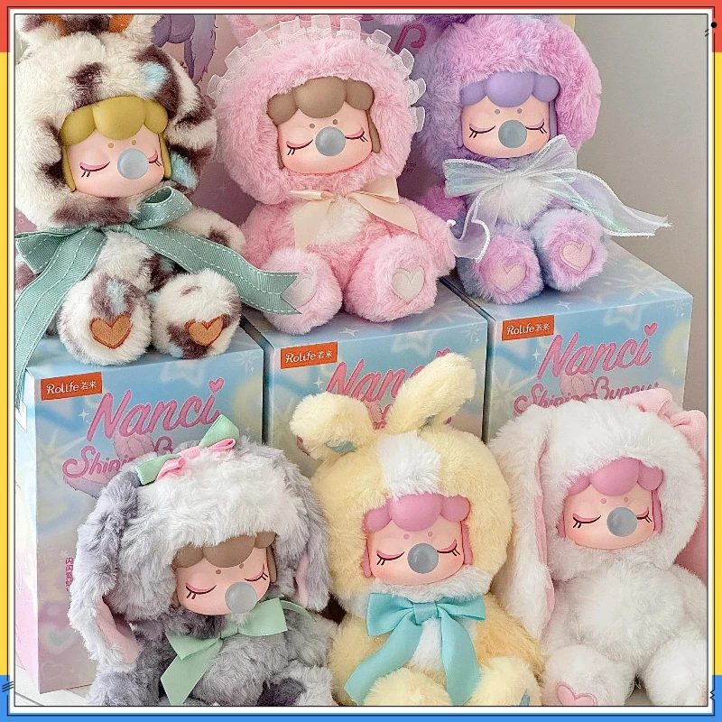 

New Product In Stock Nanci'S Sparkling Plush Rabbit Series Of Trendy Blind Boxes Figurines Decorative Items Festival Gifts