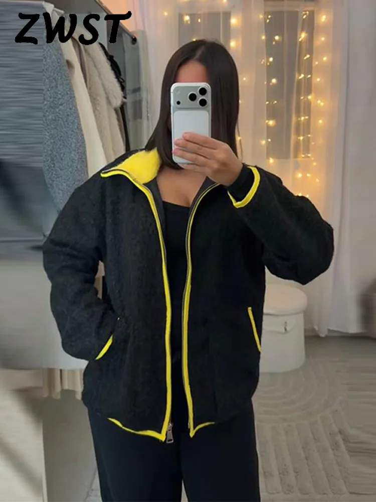 Vintage gris laine femmes manteau court mode col rond à manches longues simple bouton femme veste 2025 hiver printemps dame vêtements d'extérieur