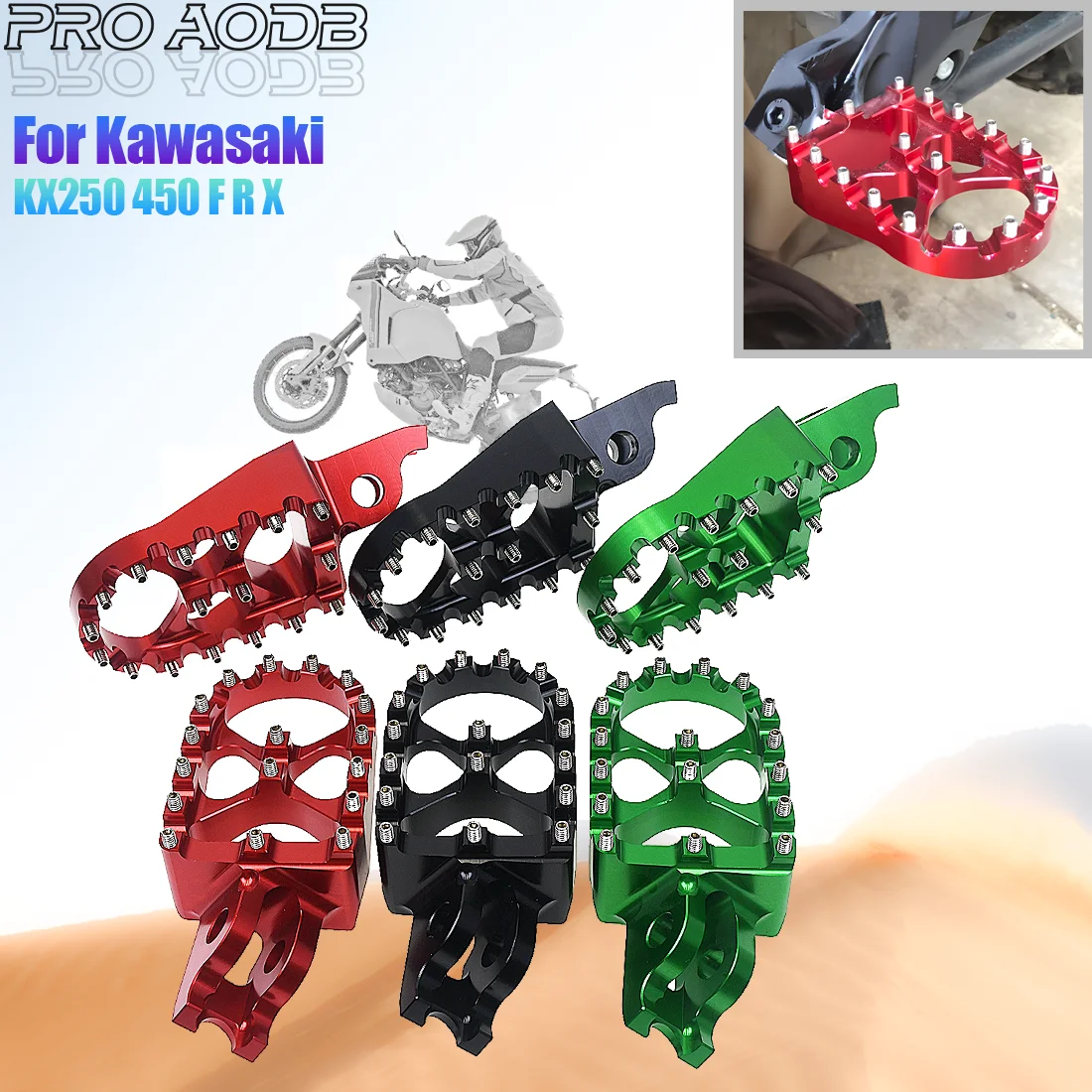 

Motocross Aluminum Rests Pedals Footpegs Foot Pegs For HONDA CRF450R CRF250RX CRF R X RX CR125R CR250R CRF150R CRF250R CRF250X