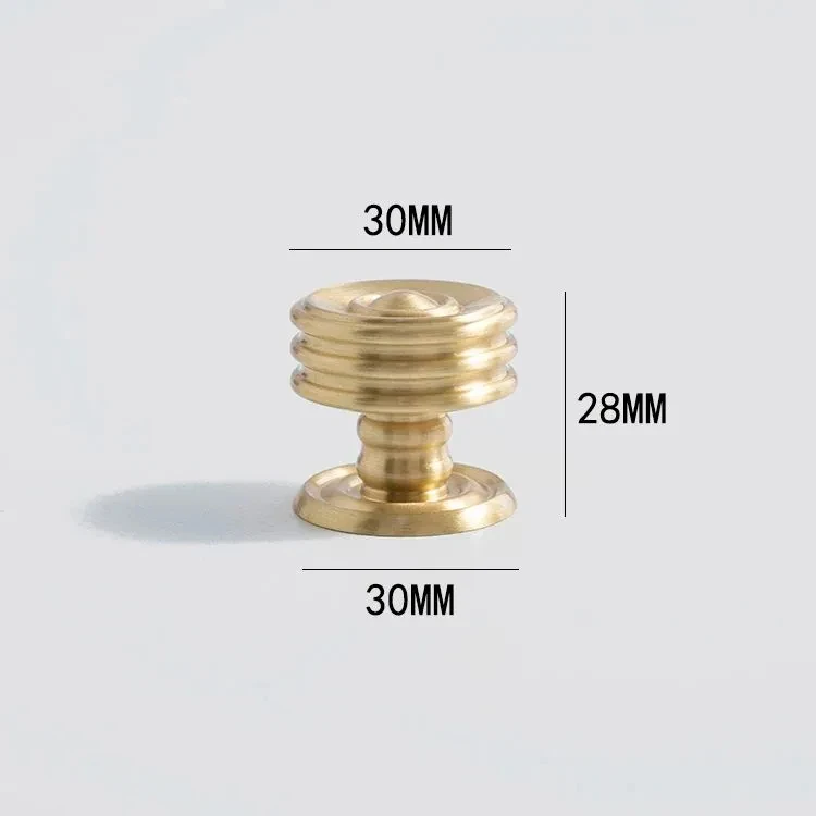 SINNO Luxe messing ladegrepen & knopjesset - Gouden ladegrepen met decoratieve knopjes Klassieke retro meubelbeslag - afbeelding 1