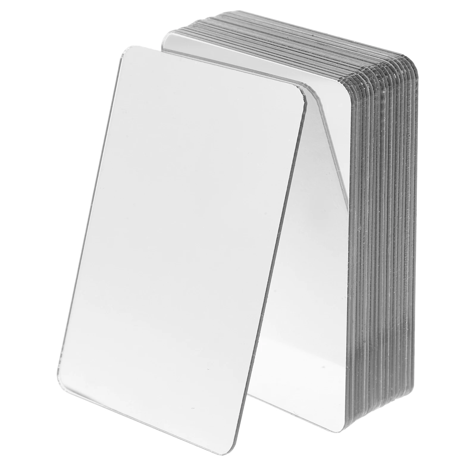

20 Pcs Experimental Lenses Square Mirror Tiles Mini Mirrors for Crafts Acrylic Sticker Soft Material Science Projects