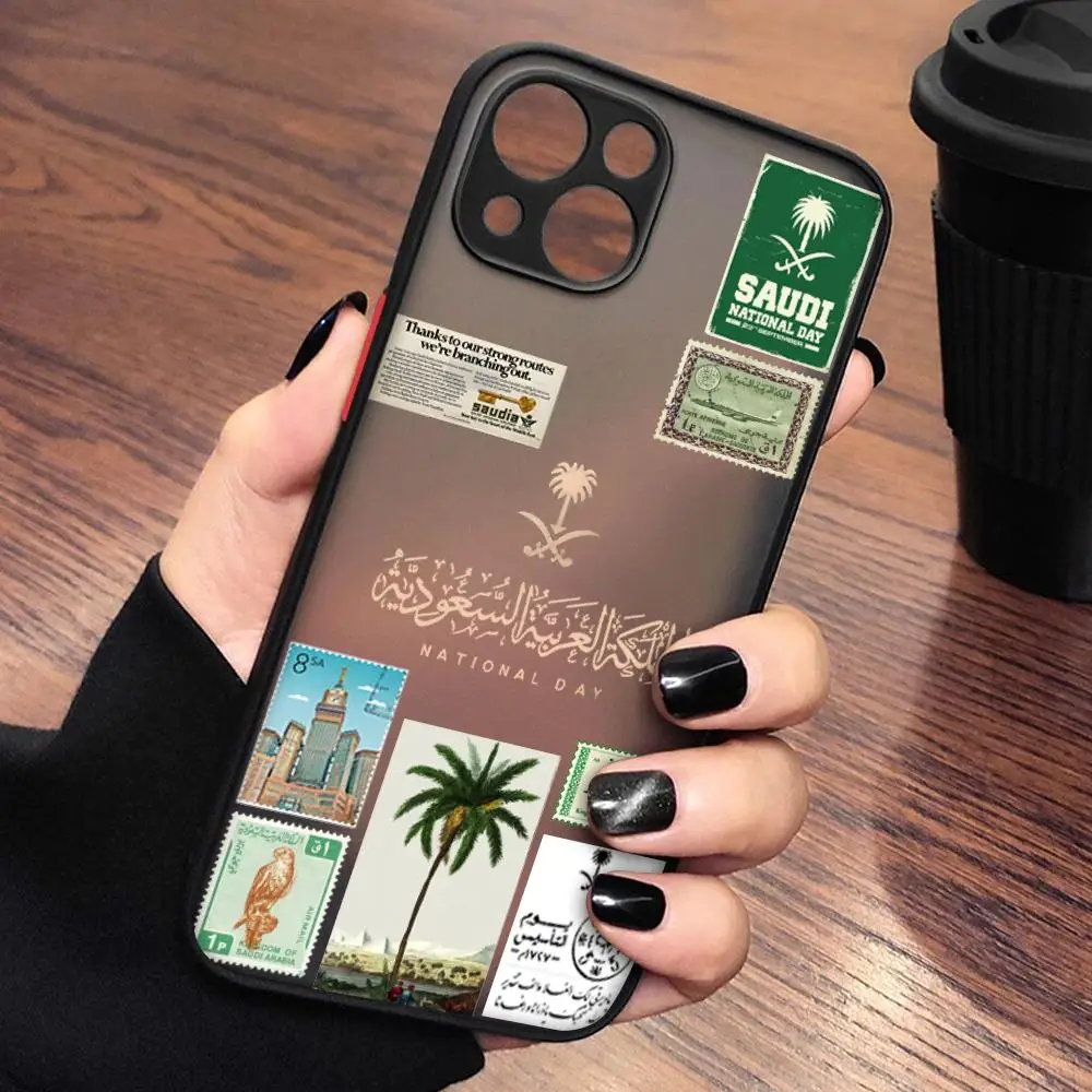 Saudi Arabia Passport Phone Case FOR IPhone 15 14 11 12 Pro 13 16 Pro MAX XR XS Shockproof Armor Matte Cover