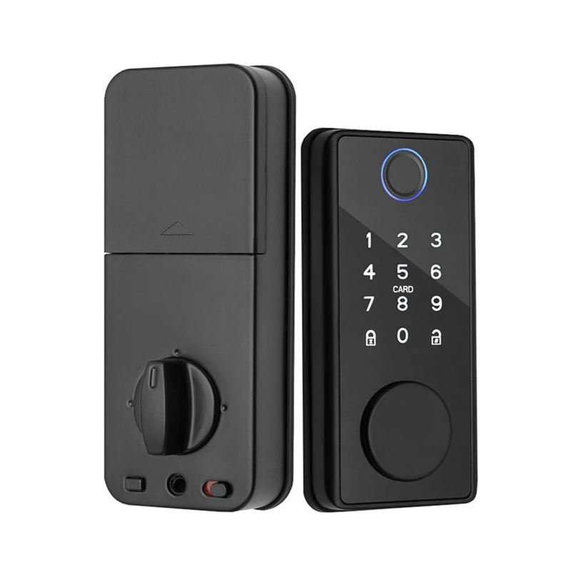 

Retail Ttlock APP Smart Password Lock RFID Fingerprint Password Card Key APP Unlocking Suitable For Indoor Wooden Doors