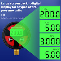 Mini 0-200PSI Digital Tyre Tire Air Pressure Gauge LCD Manometer Pressure Gauge With LED Light For Car Truck Motorcycle