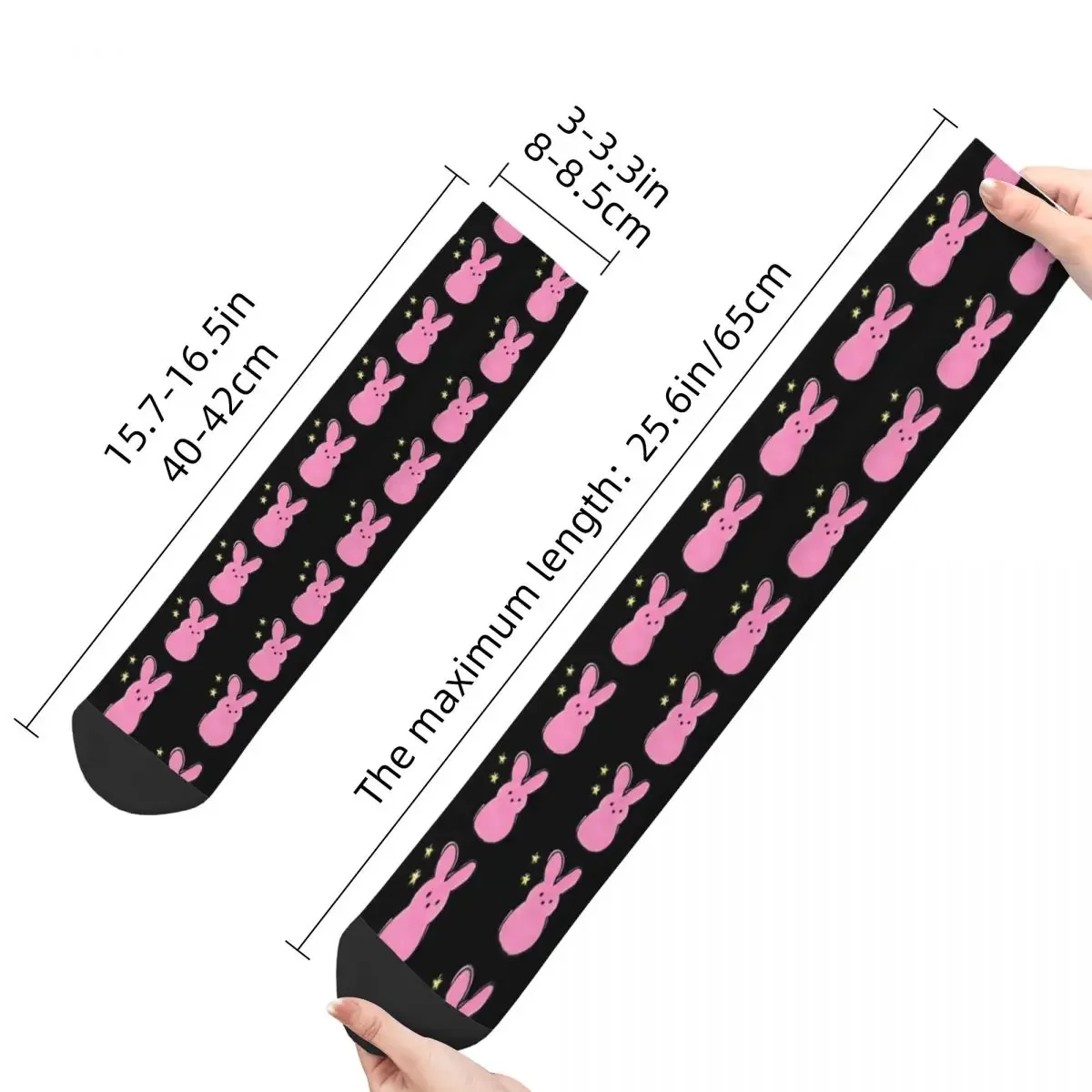 Lil Peep Bunny Socks Men Women Funny Happy Socks Novelty Spring Summer Autumn Winter Middle Tube Socks Gifts