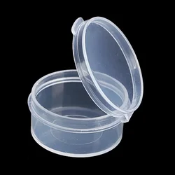 50Pcs 5g Plastic Cosmetic Jar Empty Clear Case with Snap Lids Portable Storage Box Makeup Sample Bottle Pot Cosmetic Containers