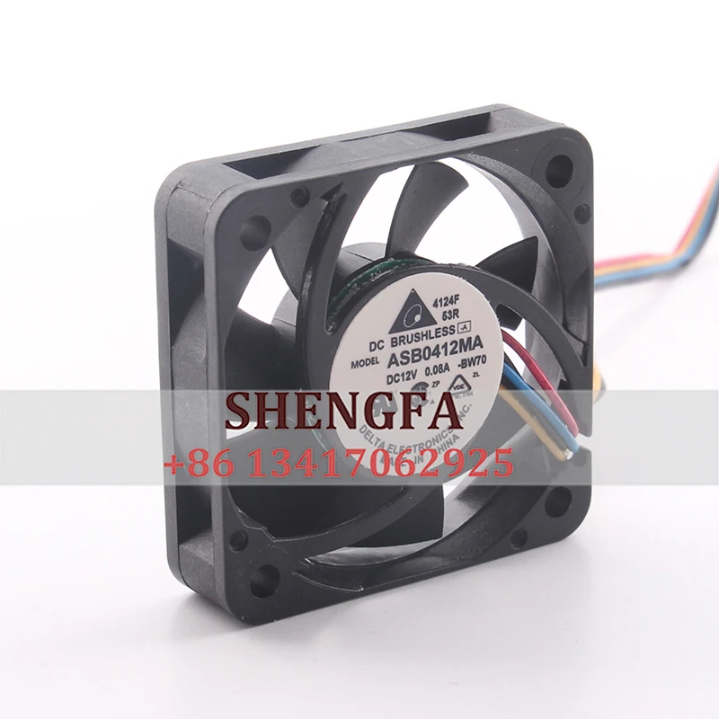 The new Delta 4CM 40X40X10MM 4010 switch ultra-quiet PWM 4-wire speed regulation ASB0412MA DC12V 0.08A cooling fan
