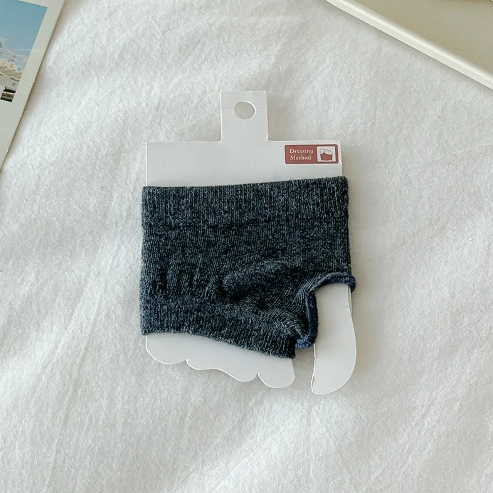Fashion Elastic Forefoot Socks Invisible Splitting Toes Half Feet Socks Boat Socks Cotton Hosiery Toe Socks Summer