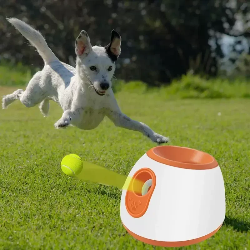 

Automatic Dog Ball Launcher | Tennis Ball Thrower For Medium/Large Dogs | Interactive Fetch Toy With Smart Timer Function