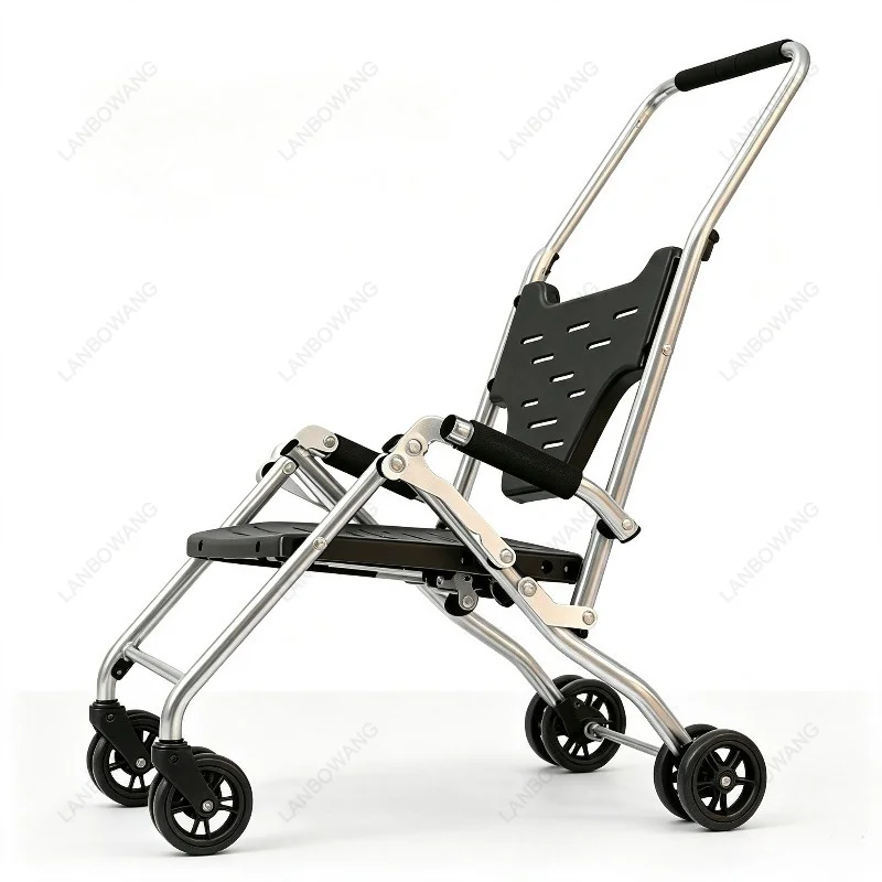Ultra Lightweight Foldable Baby Travel Trolley Stroller, Portable Pocket Size Compact Toddler Push Cart for Outdoor Travel
