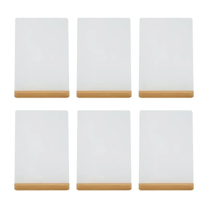 Limited Stock-FF 6 Pack Sublimation Photo Frames Blanks 5 X 7 Inch Heat Transfer Metal Picture Frames With Wood Base DIY Photo P