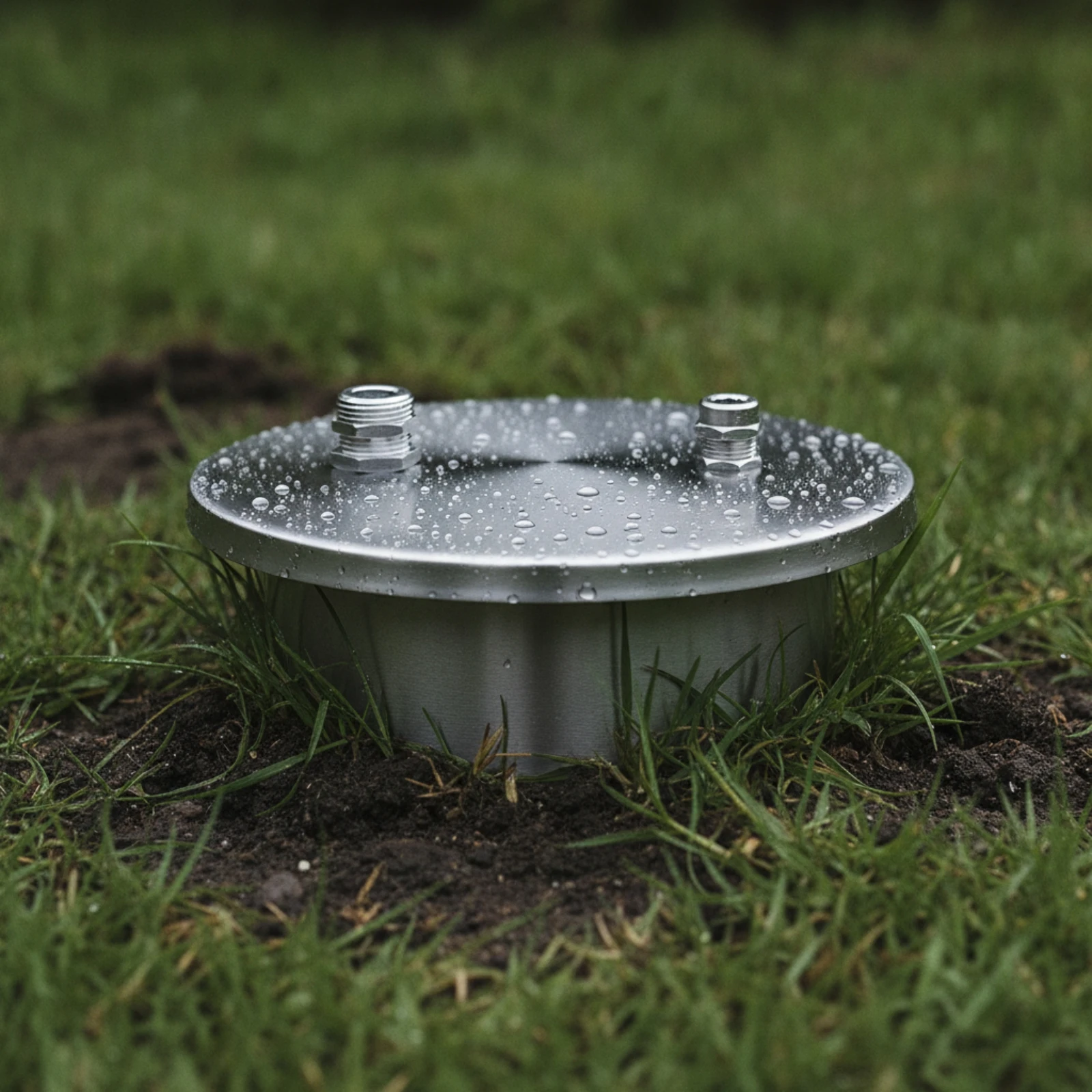 Outdoor Lighting Electrician - Stainless Steel Transformer Housing Weather-Resistant Round