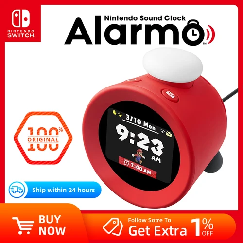Reloj De Sonido Original Nintendo Alarmo, 35 Escenas