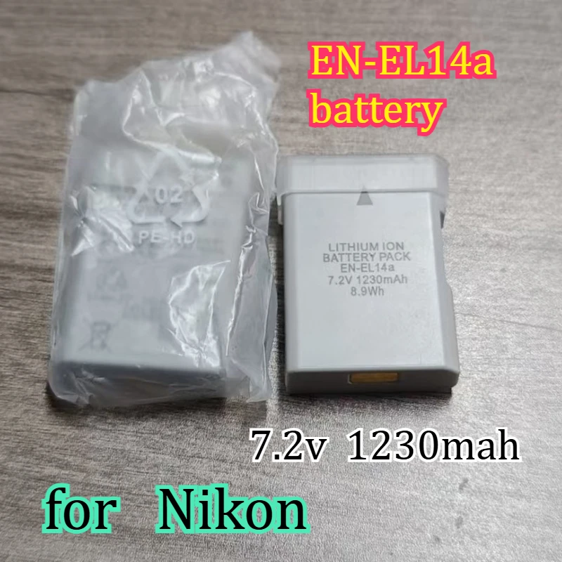 

Аккумулятор EN-EL14a емкостью 1230 мАч для Nikon D3500 D5600 D5300 D3300: увеличенное время съемки