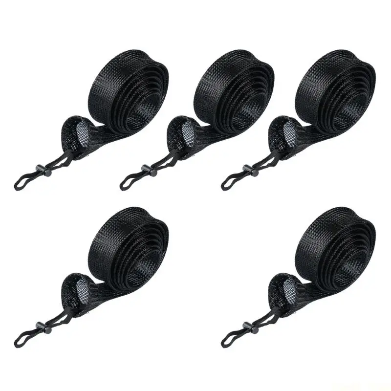 

U2JB Fishing Rod Sock Srtap Fishing Poles Sleeves Belt Rod Protectors Adjustable Rod