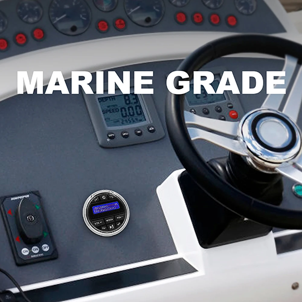 HASDA-Radio Marine DAB Stéréo Bluetooth FM AM, Système Audio MultiXXL Numérique Étanche pour Yacht, Jauge RL UTV, Moto Bateaux