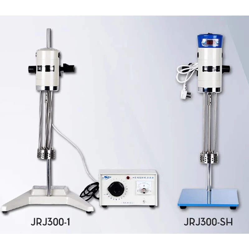 220V JRJ300-CSH Shearing Emulsifying Mixer Digital CSH Display Timer High-Speed Homogeneous Mixer 200-11000r/min