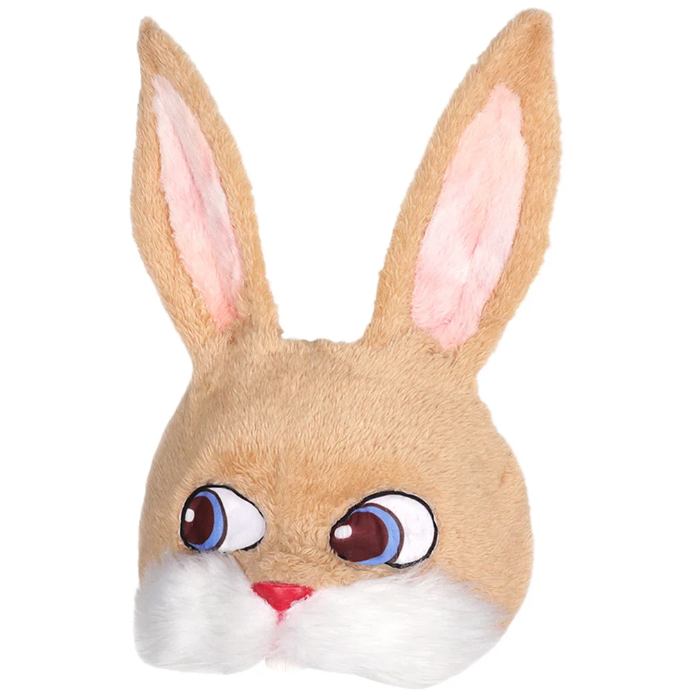 

Halloween Costumes Decor Rabbit Plush Mask Cosplay Prop Facial Cartoon Scary Bunny Decorative Head Accessory Novel Miss