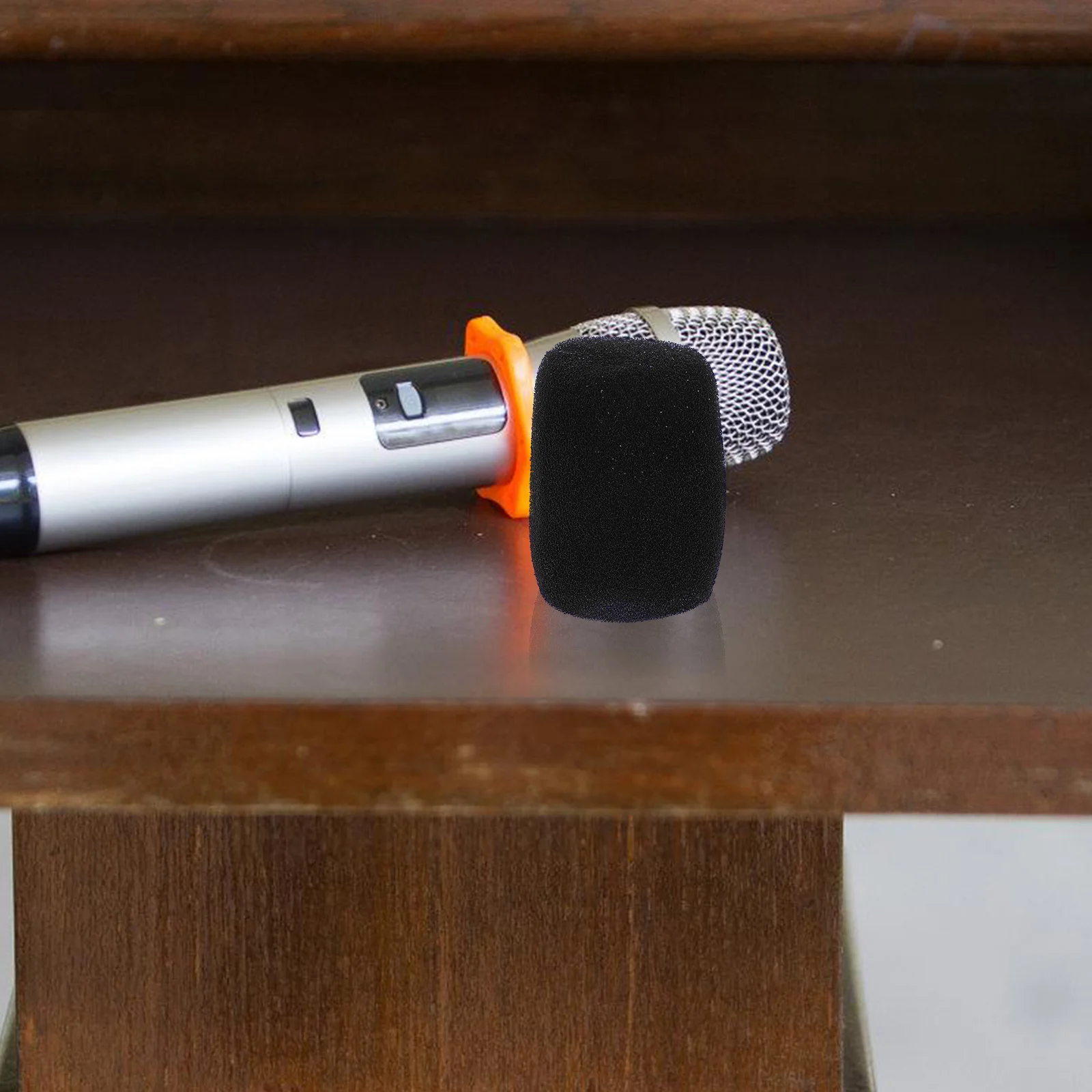 12 Pcs Microphone Inner Foam Sponge Cover Durable Sm57 Pop Filter Handheld Wired Mics Protective Cap Round Head Grill Windscreen