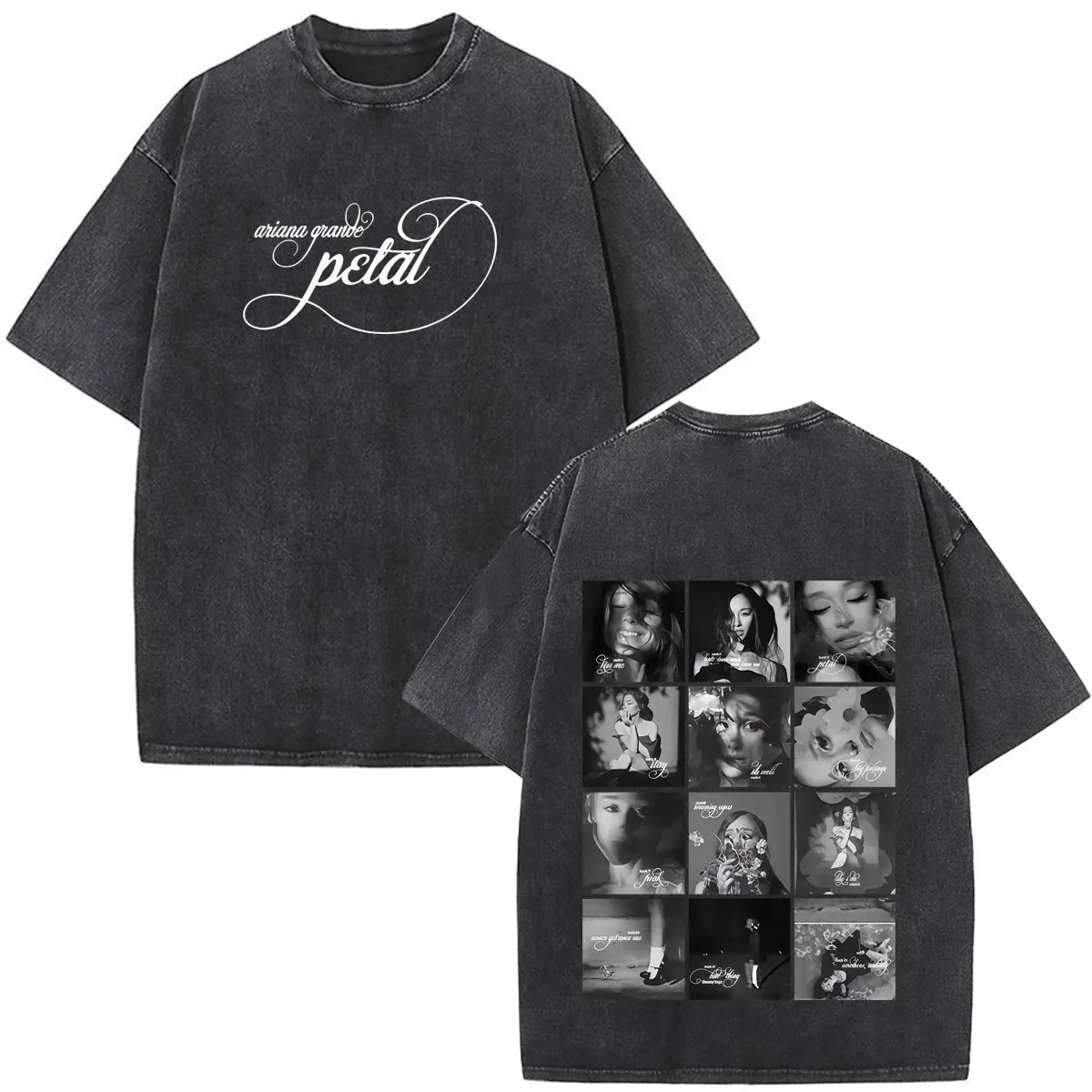 Ariana Grande Petal Album 2026 Print Tees Men Women Fashion Clothing T-shirt Summer Loose Casual Cotton Vintage Washed T-shirts
