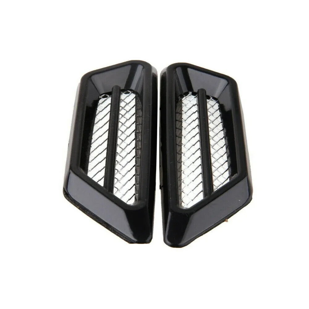 

2pcs Car Exterior Side Air Flow Vent Fender Decorative Sticker Car Accessories Auto Styling ABS 3D Decoration Sticker
