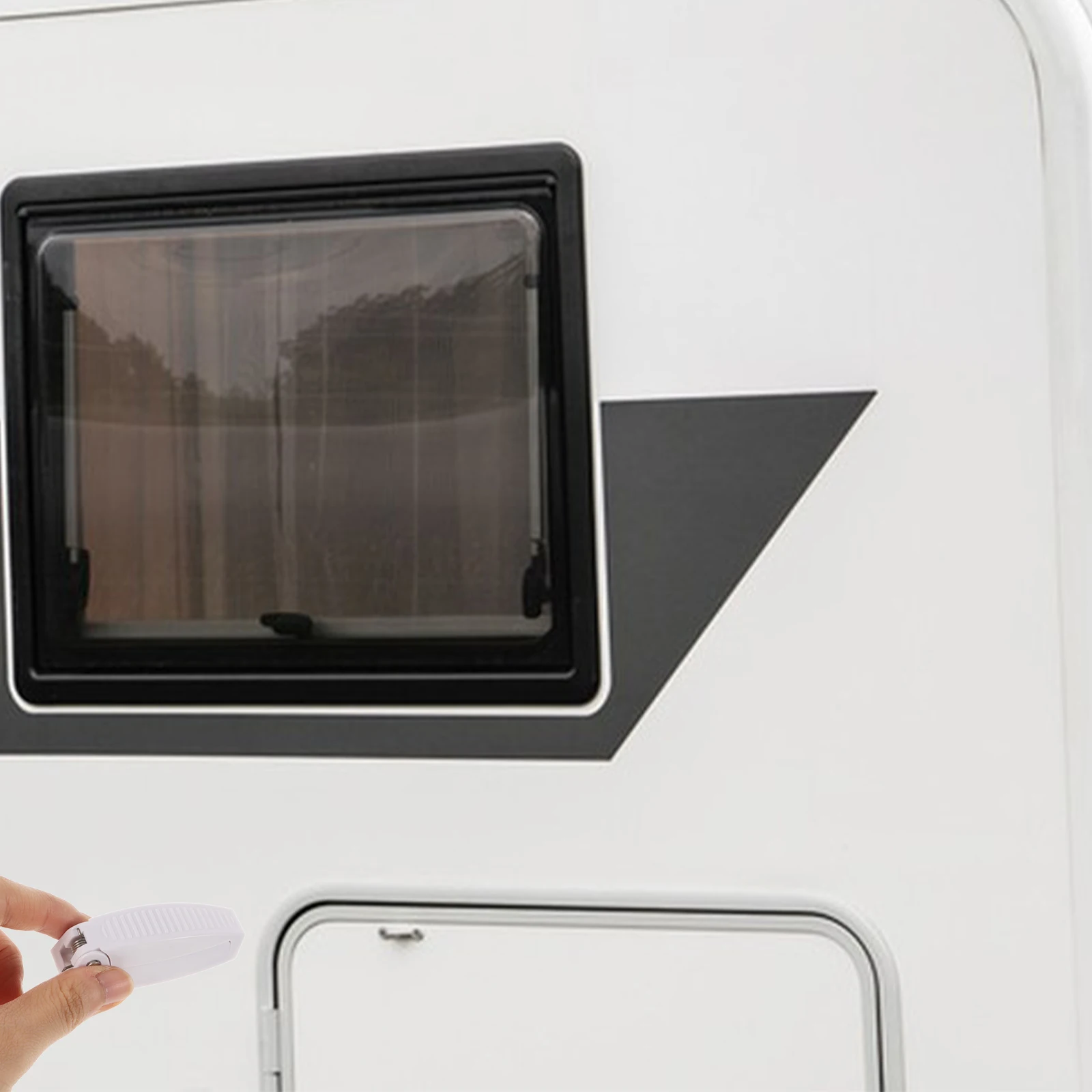 

Baggage Door Clips for Trailer High Rv Door Holder Durability Stainless Steel ABS Material Camping Home Use