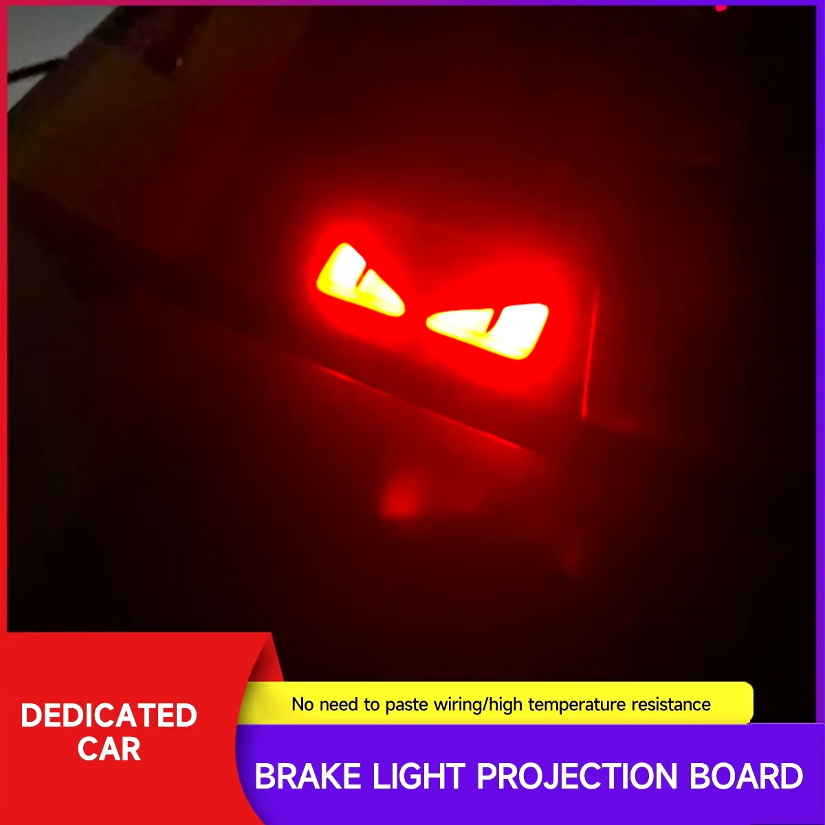 Customizable Car Brake Tail Light Sticker Personality Demon Eyes For Chevrolet epica Auto Warning Light Sticker ﻿