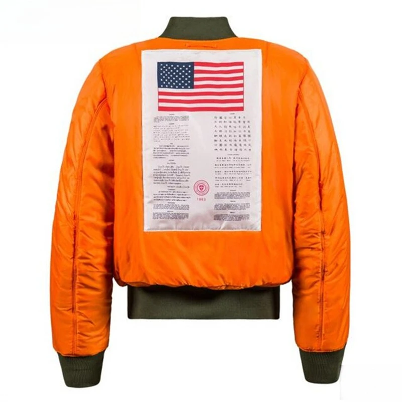 Winter Retro MA-1 Reversible Bomber Jacket for Men & Women Oversized Puffer Coat with Quilted Lining USA & EU Flight Style