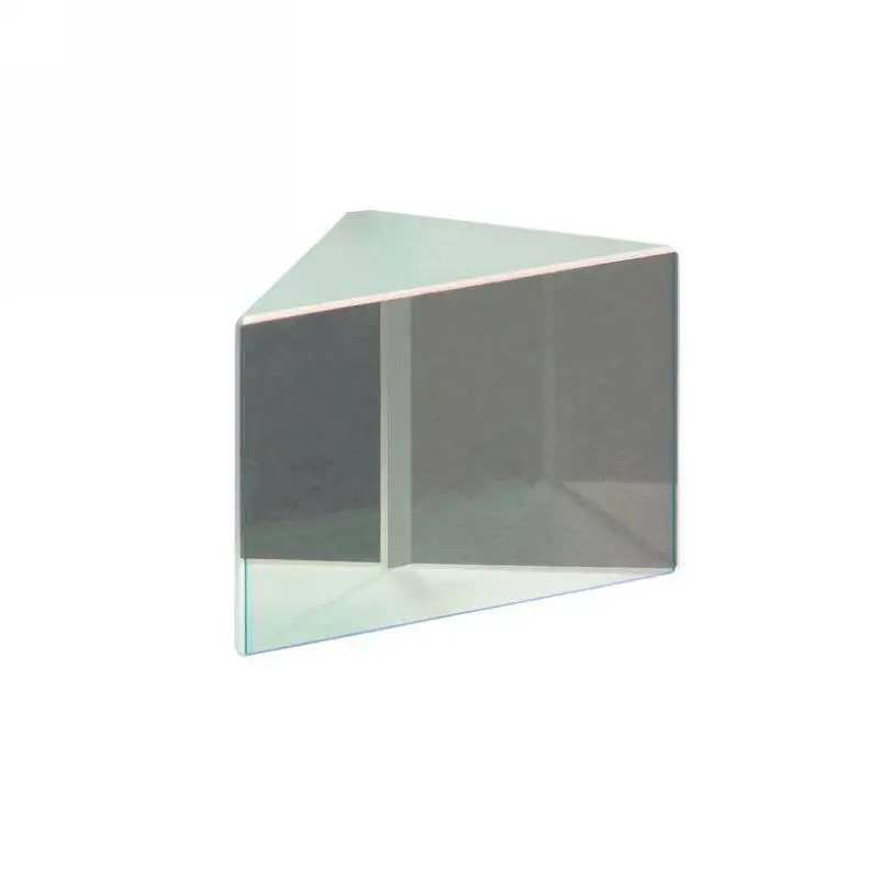 Crystal Bright Photoelectric Right-angle Prism Optical Glass Prism Processing Isosceles 45 ° External Reflection Prism