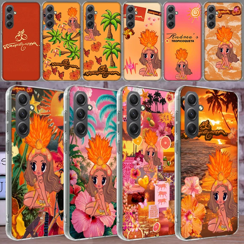 K-Karol G Tropicoqueta Phone Case for Samsung A16 A26 A36 A56 A17 A37 A57 A07 A06 A02S A03 A04S A05S Galaxy Note 20 10 A50S A71