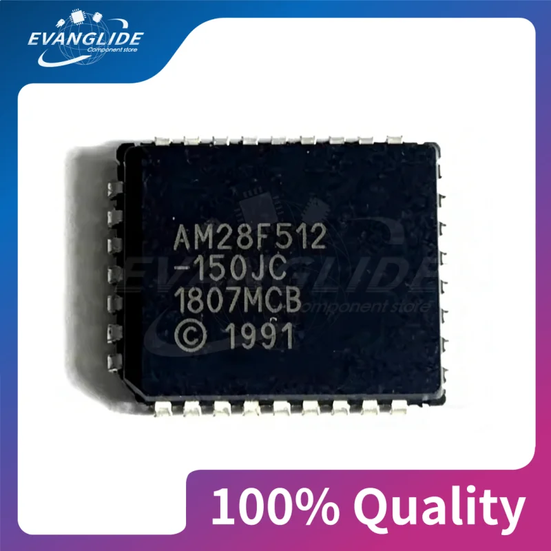 5 PCS/LOT 100%Quality & New AM28F512 28F512 AM28F512-150JC PLCC32 AM28F512-150PC DIP-32 memory