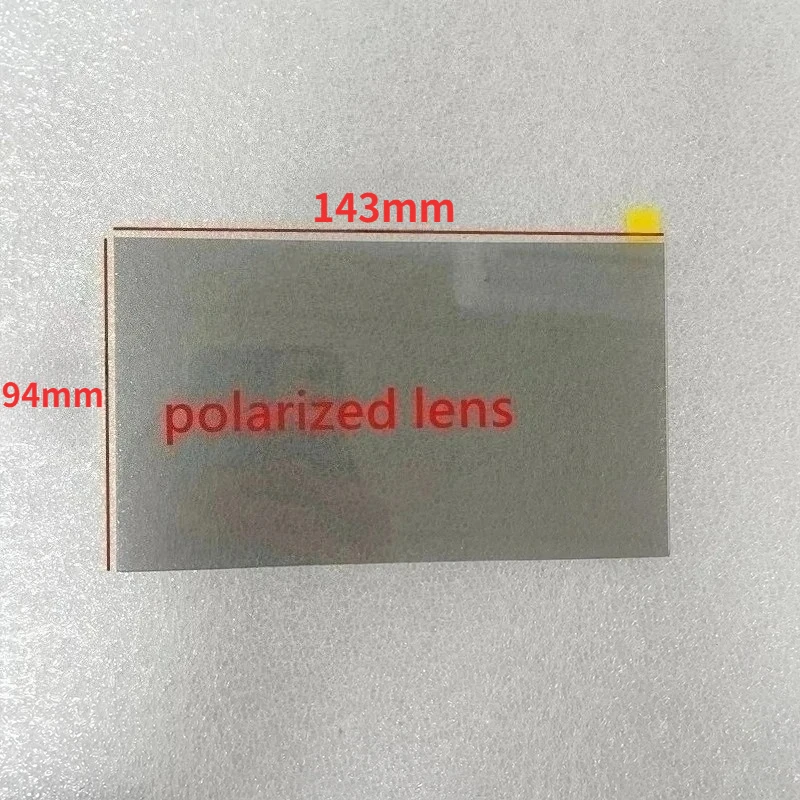 143*94*1mm 140*83mm Thermal-isolating Polarizer Glass for Projector Screen Bright Enhancement Yellow Repair Replacement