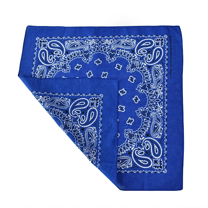 Unisex Fashion Scarf Women Men Bohemian Print Bandana Hair Bands Hip Hop Bandana Headwear Neck Wrist Wrap Band Square Scarf