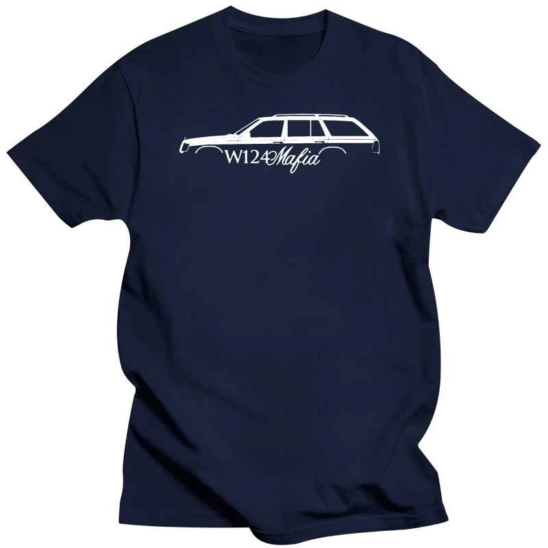 Men Short sleeve tshirt W124 Mafia car silhouette   W124  station wagon  kombi Unisex T Shirt Women t-shirt