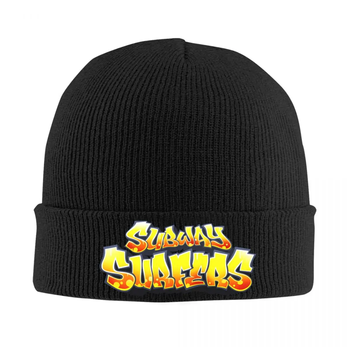 Subways Surfers Knit Hat Beanie Autumn Winter Hats Warm Hip-hop Caps for Men Women